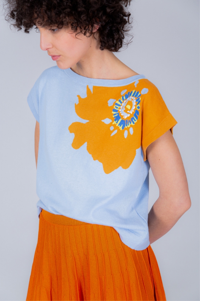 Tshirt CALENDULA ciel