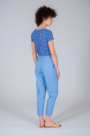 Tshirt GINGHAM bleu