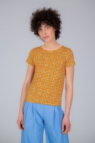 Tshirt GINGHAM orange