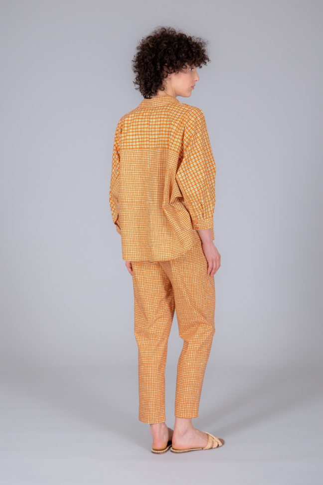Pantalon GINGHAM orange