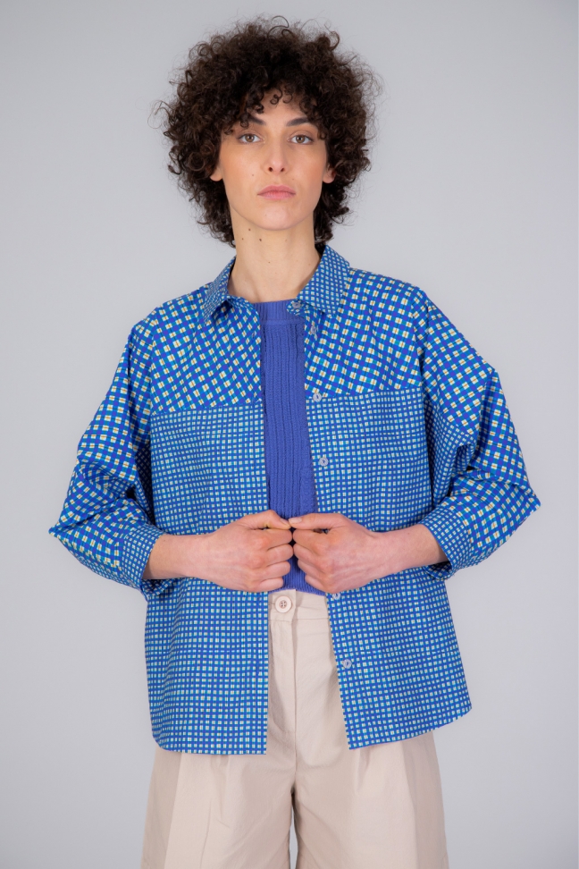 Chemise GINGHAM bleu