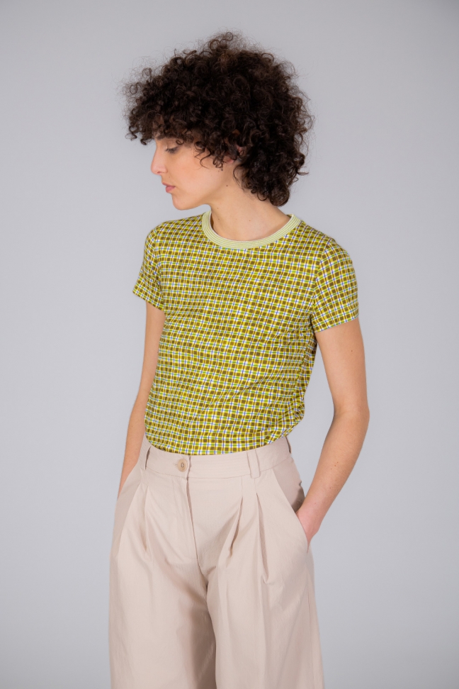 Tshirt GINGHAM jaune