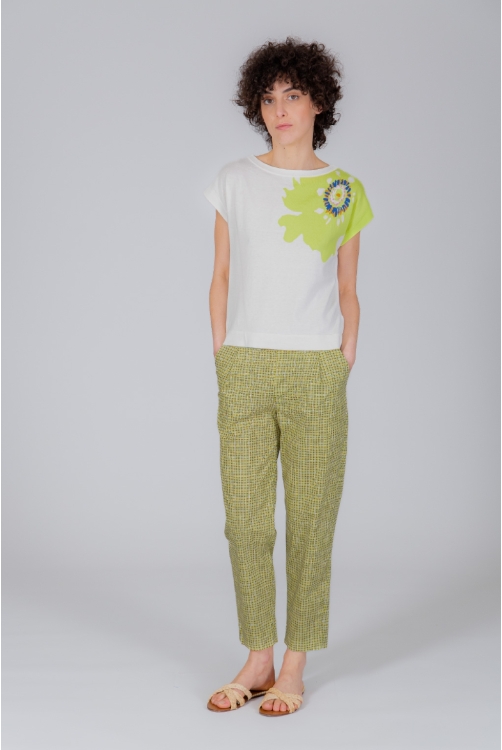 Pantalon GINGHAM jaune Pantalon GINGHAM jaune