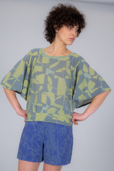 Butterfly tshirt SPACE bleu