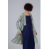 Long open cardigan SPACE blue