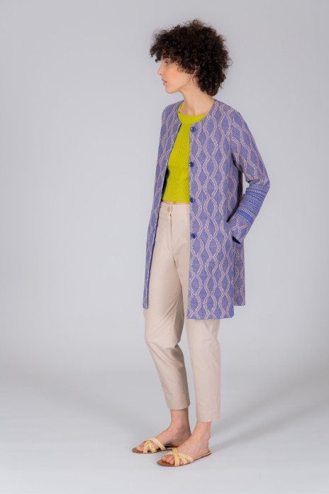 Coat CANVAS bleu