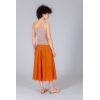 Pleated skirt RIFF orange
