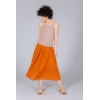 Pleated skirt RIFF orange