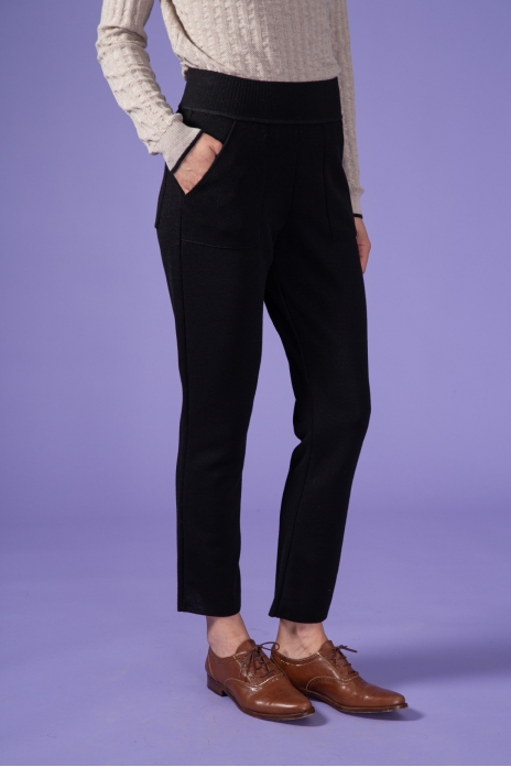 Straight Pants Pearl Black