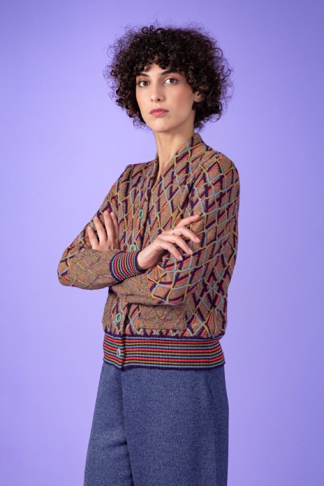 Cardigan Lazer Poivre