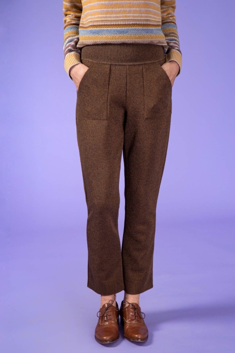 Straight Pants Pearl Bronze