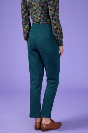 Pantalon droit Pearl Pétrole