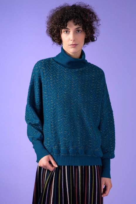 Pull large STITCH Petrol