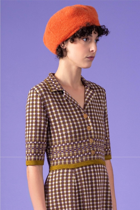 Beret SOUFFLE orange