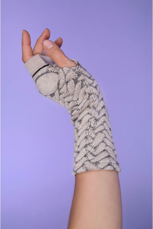 Mittens STITCH Beige Mittens STITCH Beige