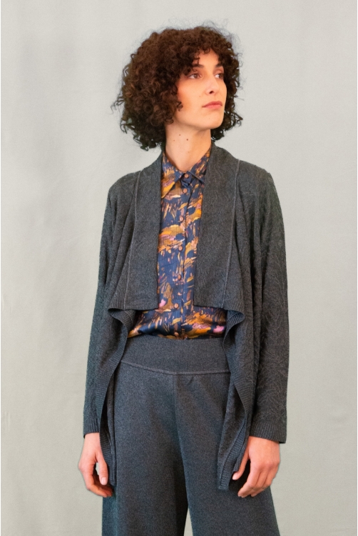 Open Cardigan IRIS Steel Open Cardigan IRIS Steel