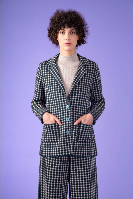Veste Check Bronze