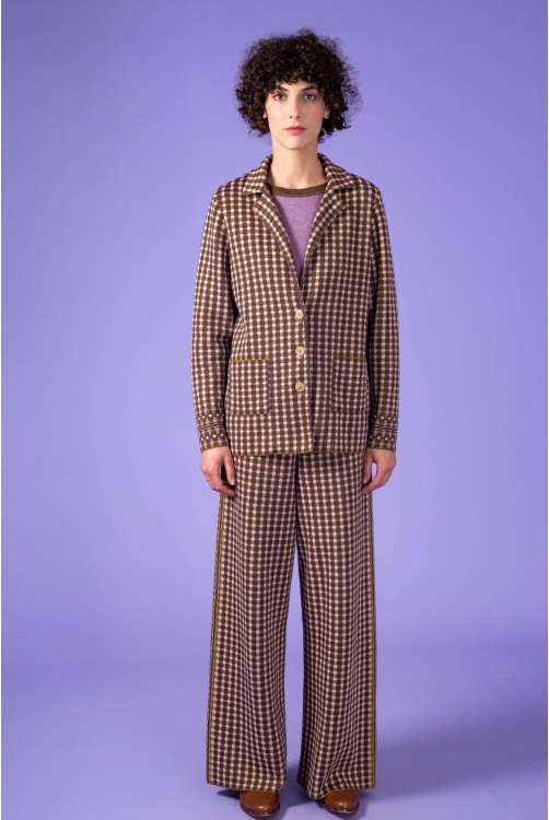 Pantalon Check Bronze
