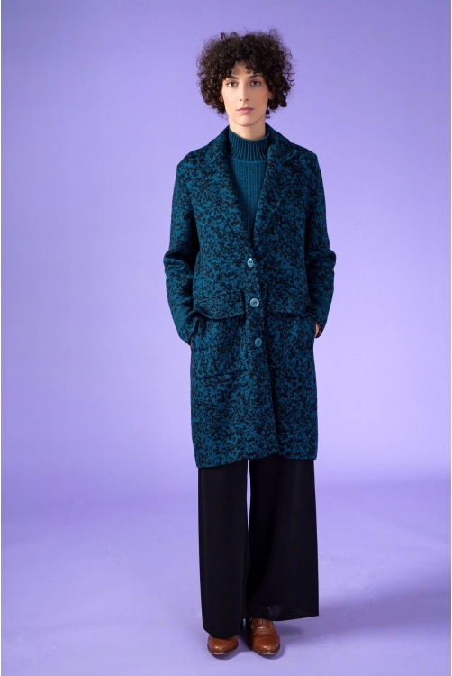 Coat SPOTS Petrol Coat SPOTS Petrol