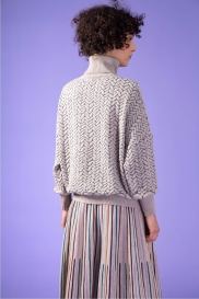 Pull large STITCH Beige