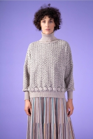 Pull large STITCH Beige