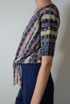 Tied up tshirt TASTO navy