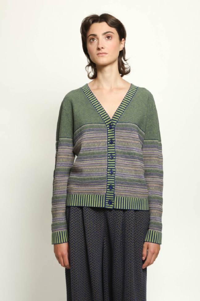 Cardigan ARMOR bleu