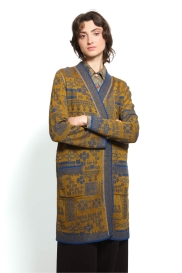Gilet Long BORDER bleu
