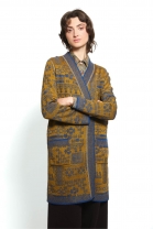 Gilet Long BORDER bleu