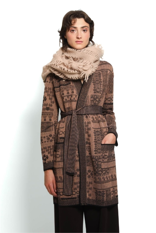 Long open cardigan BORDER black Long open cardigan BORDER black