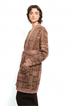 Gilet Long BORDER nude