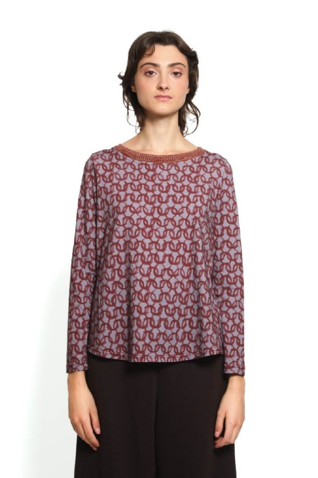 Tshirt BOUCLE mauve