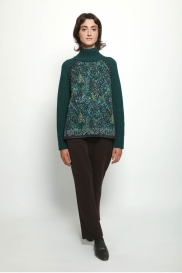 Large sweater BROCELIANDE green