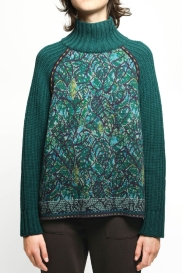 Large sweater BROCELIANDE green
