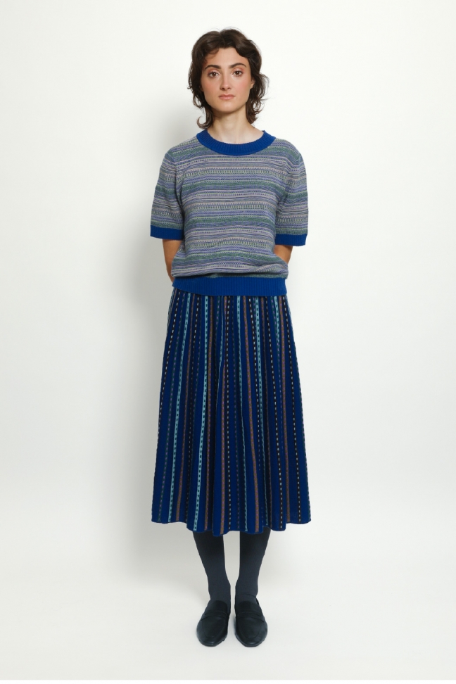 Skirt BROCELIANDE blue