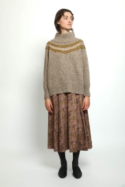Large sweater CORNELIE beige