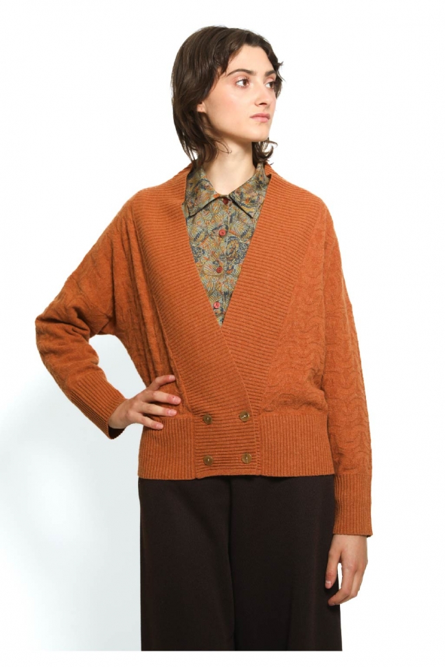 Cardigan CURLY orange