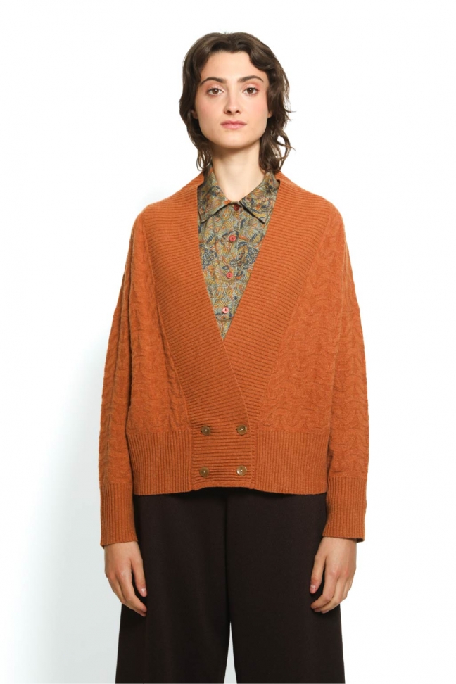 Cardigan CURLY orange