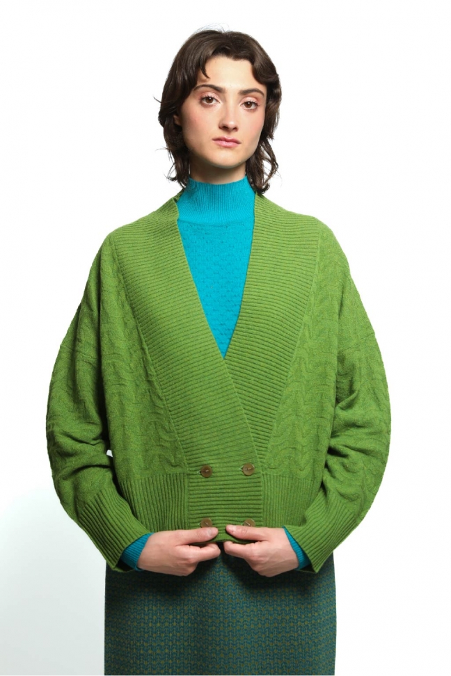 Cardigan CURLY green