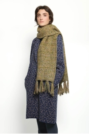 Scarf FRANGES green