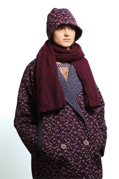 Echarpe PUFF bordeaux