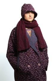 Scarf PUFF burgundy