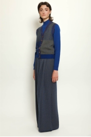 Buttoned vest ELFE blue