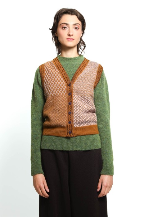 Buttoned vest ELFE gold