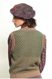 Buttoned vest ELFE green