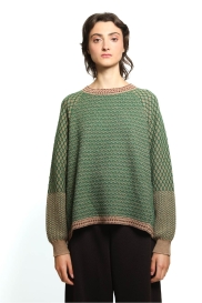 Large sweater ELFE green