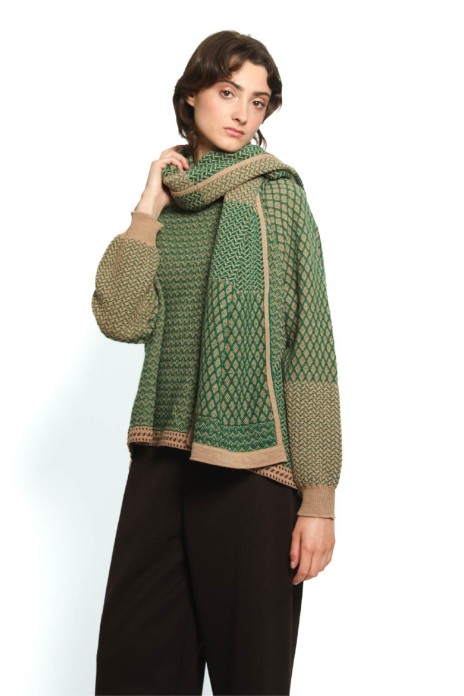 Scarf ELFE green