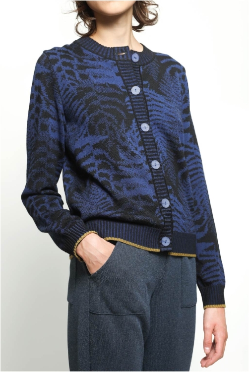 Cardigan FERN blue