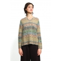 V sweater LIGHTS lime