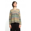 V sweater LIGHTS lime